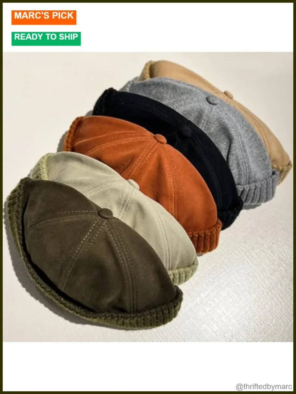 Stretchable Cotton Blend Knit Beanie Hat Adjustable Brimless Cap